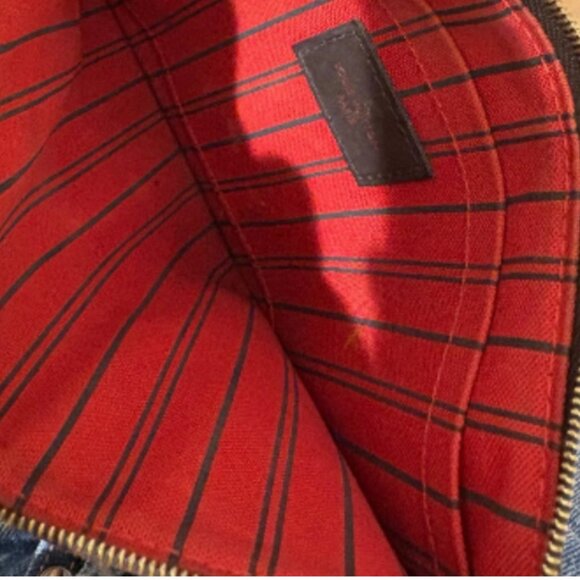 Auth Louis Vuitton Damier Ebene Neverfull MM Pouch - Picture 7 of 11